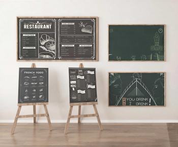 Modern Blackboard/whiteboard-ID:795496947