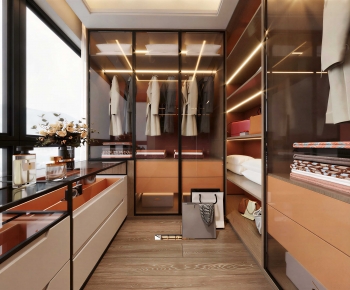 Modern Clothes Storage Area-ID:720566995