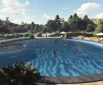Modern Swimming Pool-ID:585717927