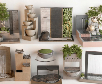 New Chinese Style Rockery Waterscape-ID:730683093