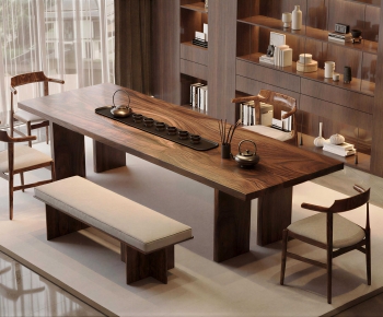New Chinese Style Tea Tables And Chairs-ID:580616009