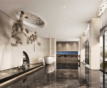 New Chinese Style Real Estate Sales Office-ID:557707077