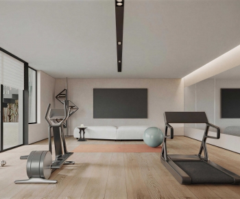 Modern Home Fitness Room-ID:386976003