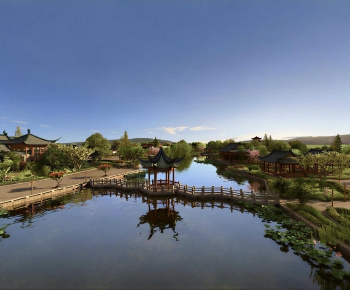 Chinese Style Garden Landscape-ID:415239101
