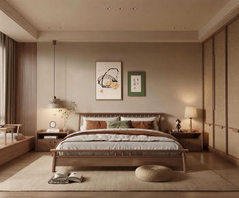 New Chinese Style Bedroom-ID:977389109