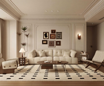 French Style A Living Room-ID:850642925