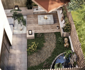 New Chinese Style Courtyard/landscape-ID:682316064