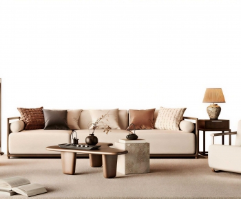 New Chinese Style Sofa Combination-ID:625895981