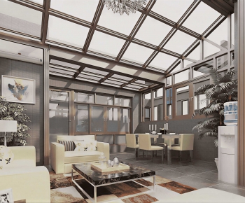 Modern Glass Sun Room-ID:488467934