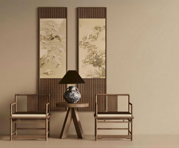 New Chinese Style Lounge Chair-ID:407237053