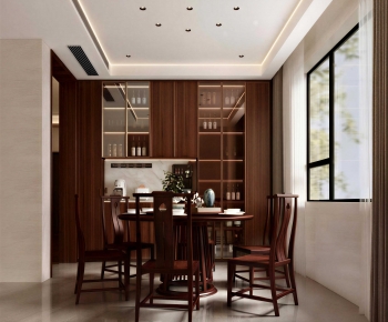 New Chinese Style Dining Room-ID:604994064