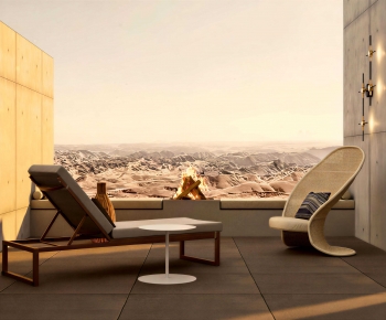 Wabi-sabi Style Leisure Balcony-ID:252161059