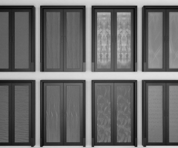 New Chinese Style Double Door-ID:586458923