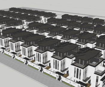 Modern Facade Element-ID:832610129