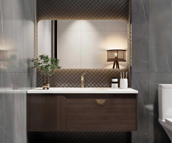 New Chinese Style Bathroom Cabinet-ID:663892037