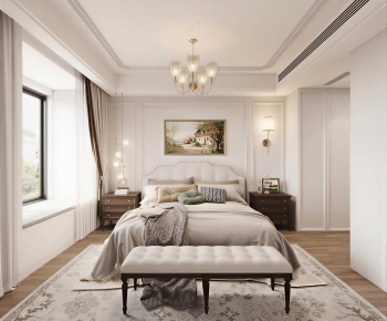 American Style Bedroom-ID:646152978