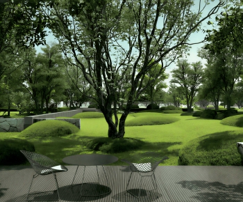 Modern Park Landscape-ID:184675933