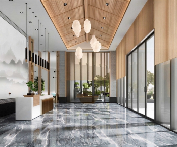 New Chinese Style Lobby Hall-ID:440929899