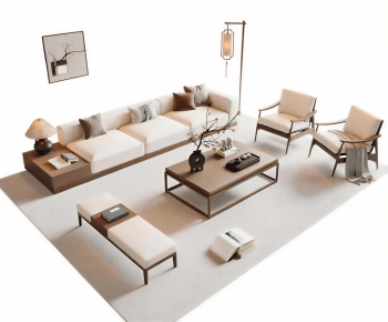 New Chinese Style Sofa Combination-ID:280663014