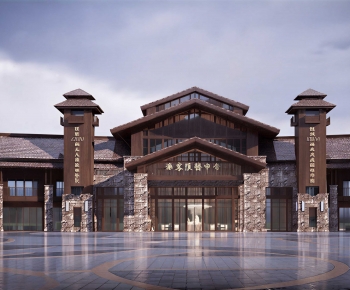 New Chinese Style Public Building-ID:135318047
