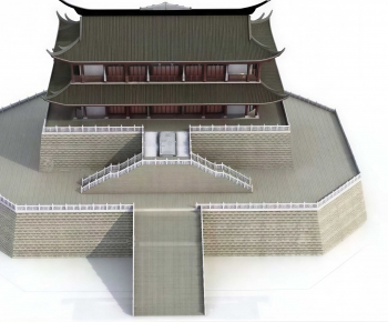 New Chinese Style Ancient Architectural Buildings-ID:890916111