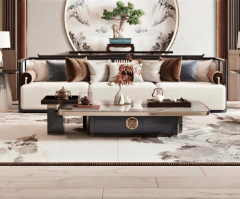 New Chinese Style Sofa Combination-ID:479449999