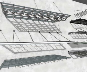 Modern Sunshade/Canopy/Tensioning Film-ID:554158932