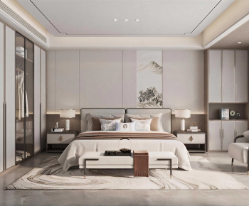 New Chinese Style Bedroom-ID:698790076