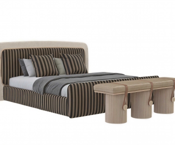Modern Double Bed-ID:874555117