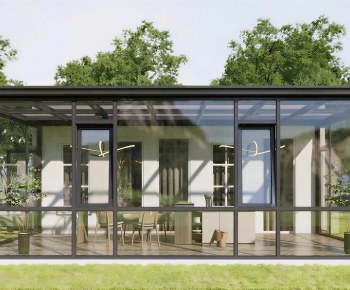 Modern Glass Sun Room-ID:156852014