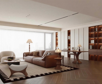 Modern A Living Room-ID:629612923