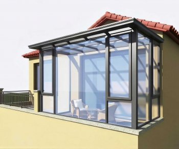 Modern Glass Sun Room-ID:102229126