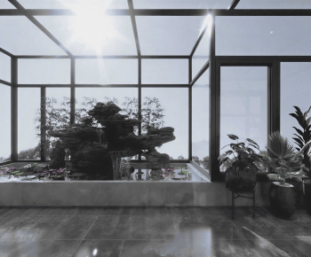Modern Glass Sun Room-ID:151392941