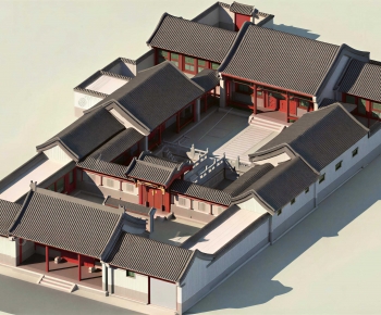 Chinese Style Ancient Architectural Buildings-ID:925180918