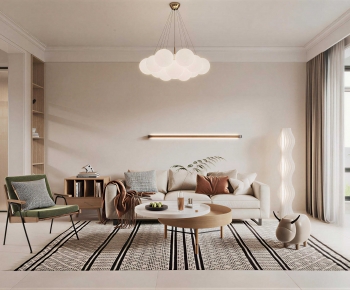 Nordic Style A Living Room-ID:887574915