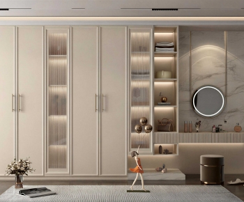 Modern Clothes Storage Area-ID:290752896
