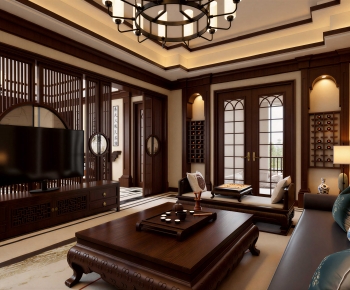 Chinese Style A Living Room-ID:824490072