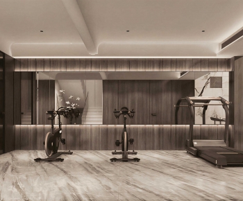 Modern Home Fitness Room-ID:593977937