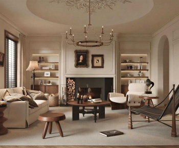 French Style A Living Room-ID:461601026