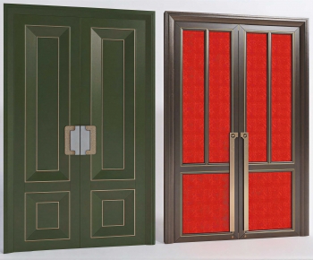 New Chinese Style Double Door-ID:672219994