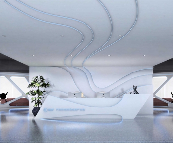 Modern Office Reception Desk-ID:325501926