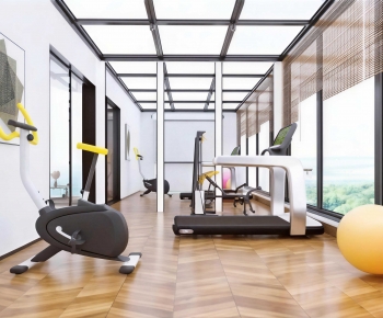 Modern Home Fitness Room-ID:125101092