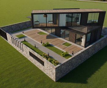 Modern Appearance Of Commercial Building-ID:402415998