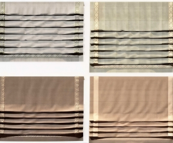 New Chinese Style Roman Curtain-ID:493559841