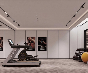 Modern Home Fitness Room-ID:696790294