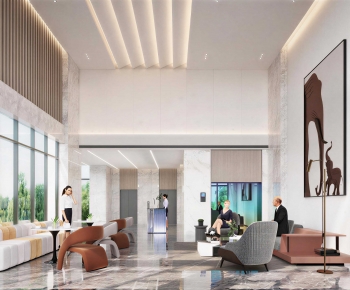 Modern Office Reception Desk-ID:481810683