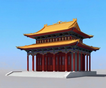 Chinese Style Ancient Architectural Buildings-ID:242258073