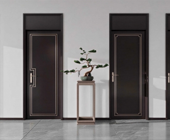 New Chinese Style Single Door-ID:960569418