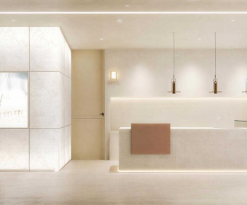 Modern Office Reception Desk-ID:734260083