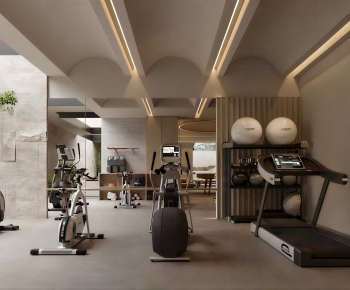 Wabi-sabi Style Home Fitness Room-ID:947252041
